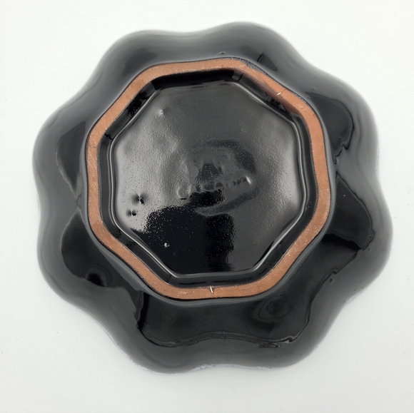 Studio Art Pottery Bowl Centerpiece BNP Canada Drip Glaze White Blue EUC - Picture 5 of 6